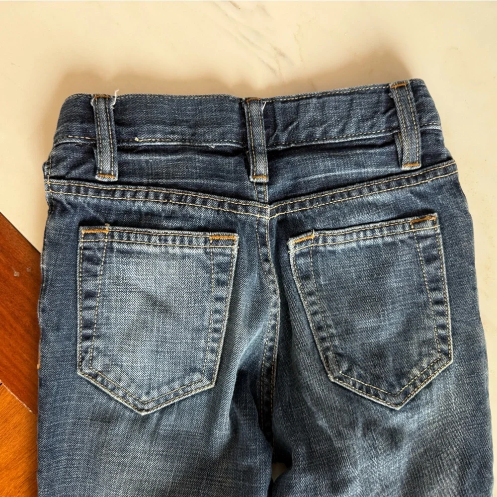 Gap Boys Slouch Jeans Pants 👖 Denim Blue Kids distressed Pant Size - 7 Slim